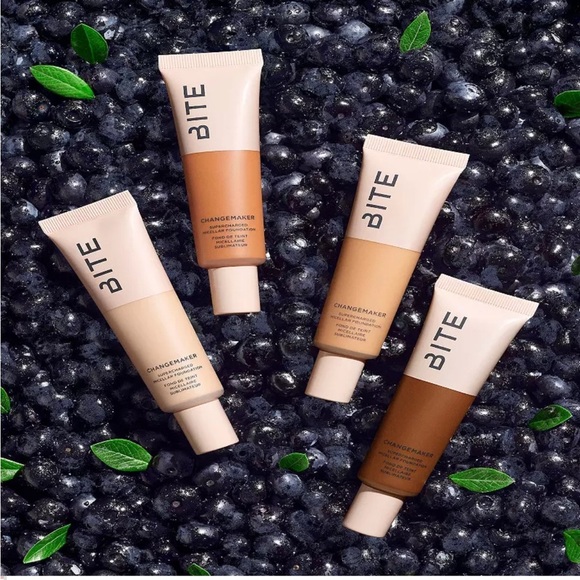 BITE BEAUTY Changemaker Foundation In T135 Tan with Warm Peach Undertone - Picture 7 of 9